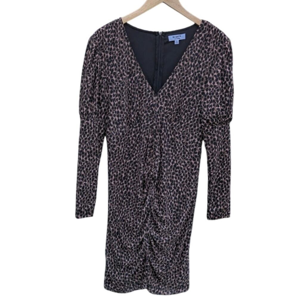 Steve Madden BB Dakota v neck leopard print mob wife M mini dress date night
